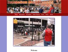 Tablet Screenshot of evangelismmission.com